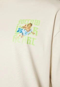 YOURTURN Unisex - T-Shirt Print - Beige -Yourturn Verkoopwinkel 027a1916b2584855ac86edc38b572444