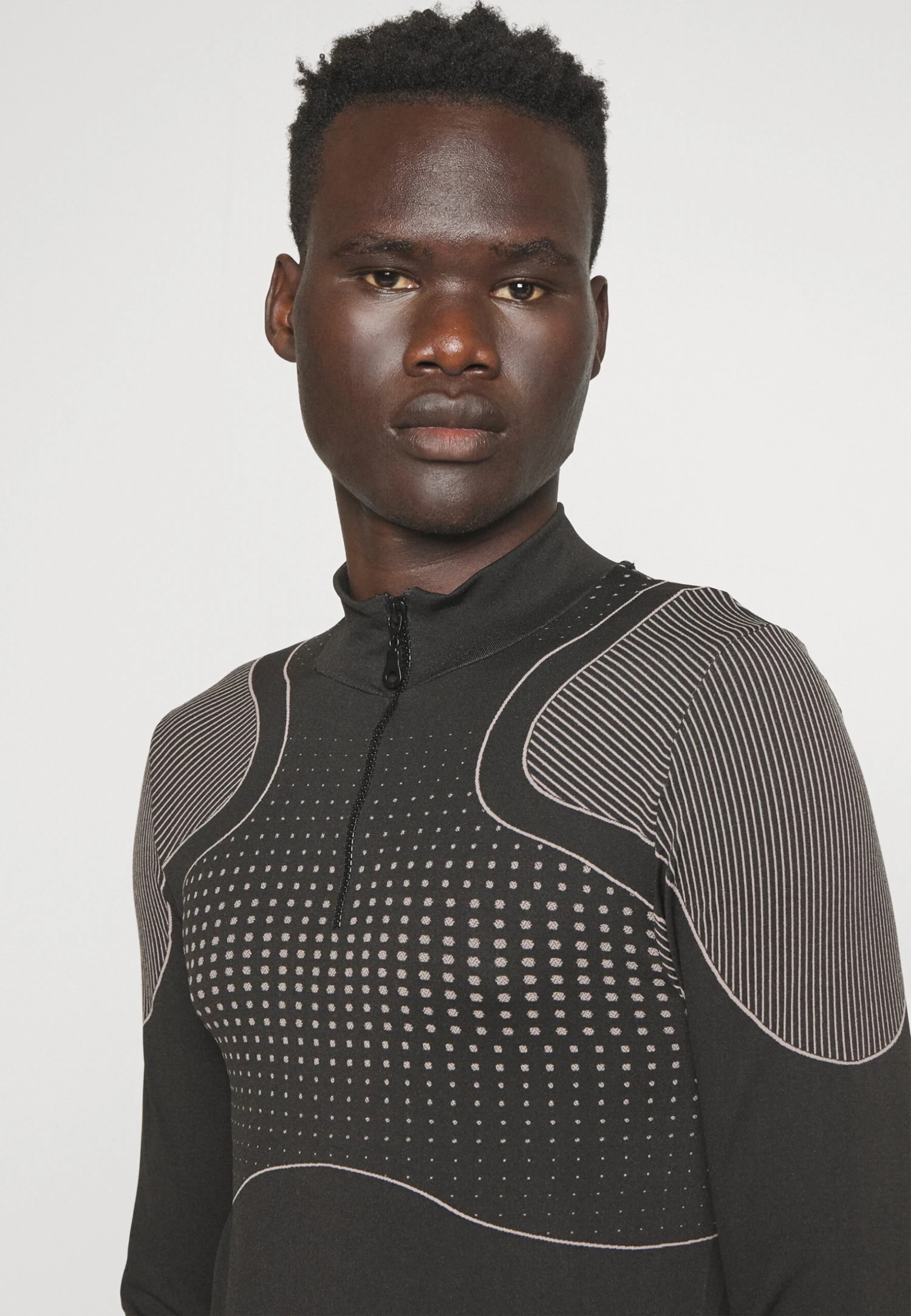 YOURTURN Jaquard Sports Unisex - Longsleeve - Black 6 YOURTURN Jaquard Sports Unisex - Longsleeve - Black - Afbeelding 4