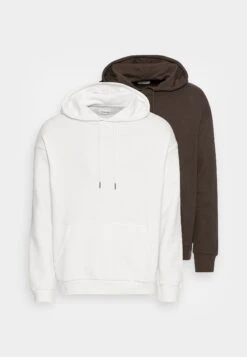 YOURTURN 2 Pack Unisex - Hoodie - Brown/Off White -Yourturn Verkoopwinkel 1092ffc1bb8b490883d81c8bd949767a
