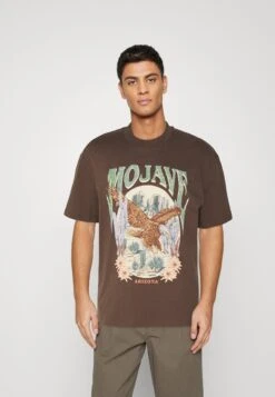 YOURTURN Unisex - T-Shirt Print - Brown