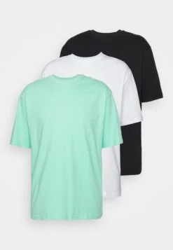YOURTURN 3Pack Unisex - T-Shirt Basic - White/Mint/Black -Yourturn Verkoopwinkel 233351a62236459a996e1a031bd0d8cd
