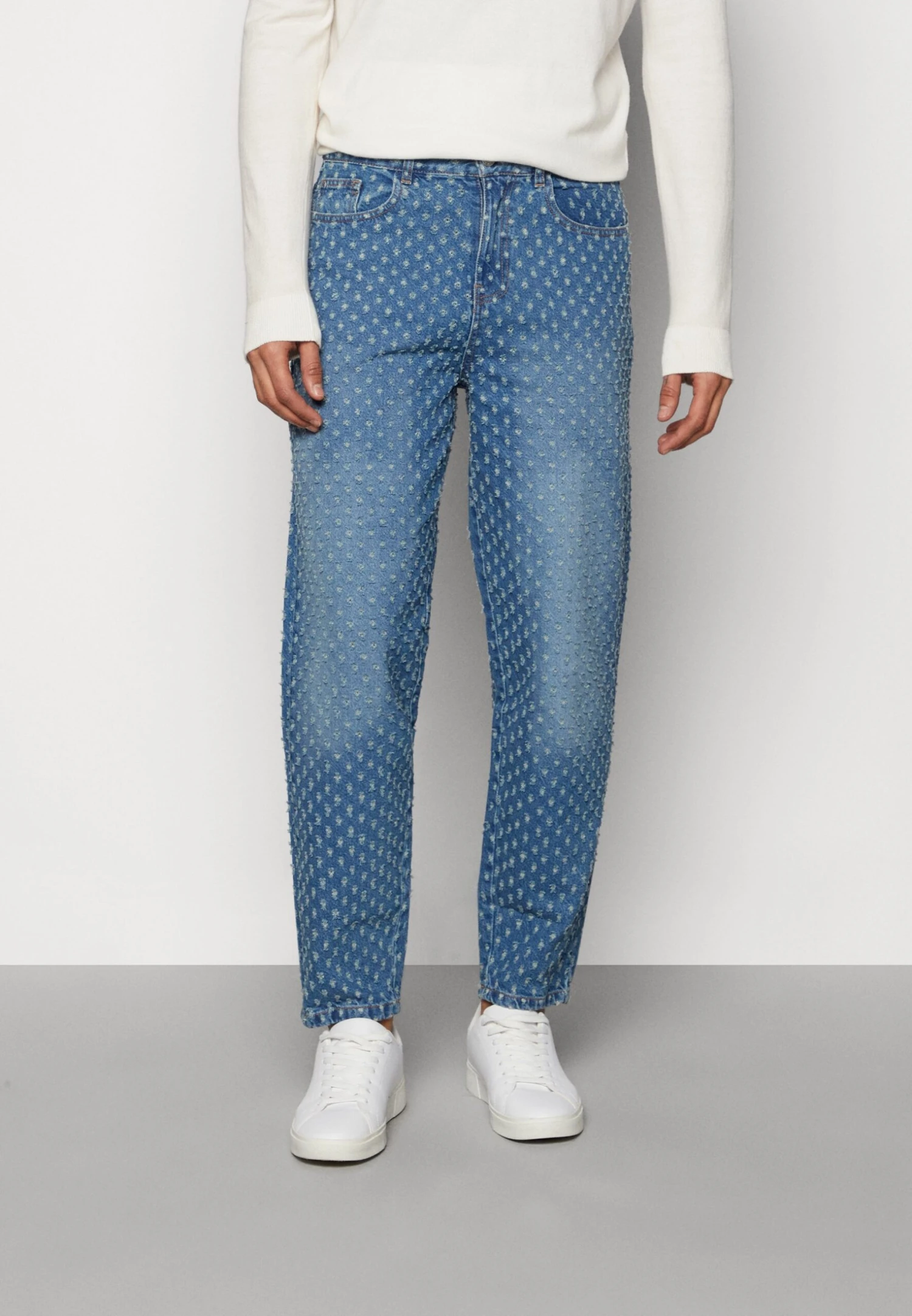 Phluid Project X Yourturn - Heavily Distressed - Relaxed Fit Jeans - Blue Denim 4 Phluid Project X Yourturn - Heavily Distressed - Relaxed Fit Jeans - Blue Denim - Afbeelding 2