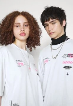 YOURTURN Unisex - T-Shirt Print - White -Yourturn Verkoopwinkel 23737f21e2cc4634a64af3dbba5b24b1