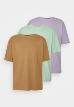 YOURTURN 3Pack Unisex - T-Shirt Basic - Light Green/Lilac/Light Brown -Yourturn Verkoopwinkel 2ed8114ce3474a2bb4c76e33887aa7fd