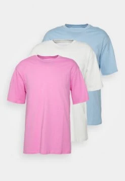 YOURTURN 3Pack Unisex - T-Shirt Basic - Light Blue/Grey/Pink -Yourturn Verkoopwinkel 3af9a87d6a8f4b5799aeb97cf69ae6fc