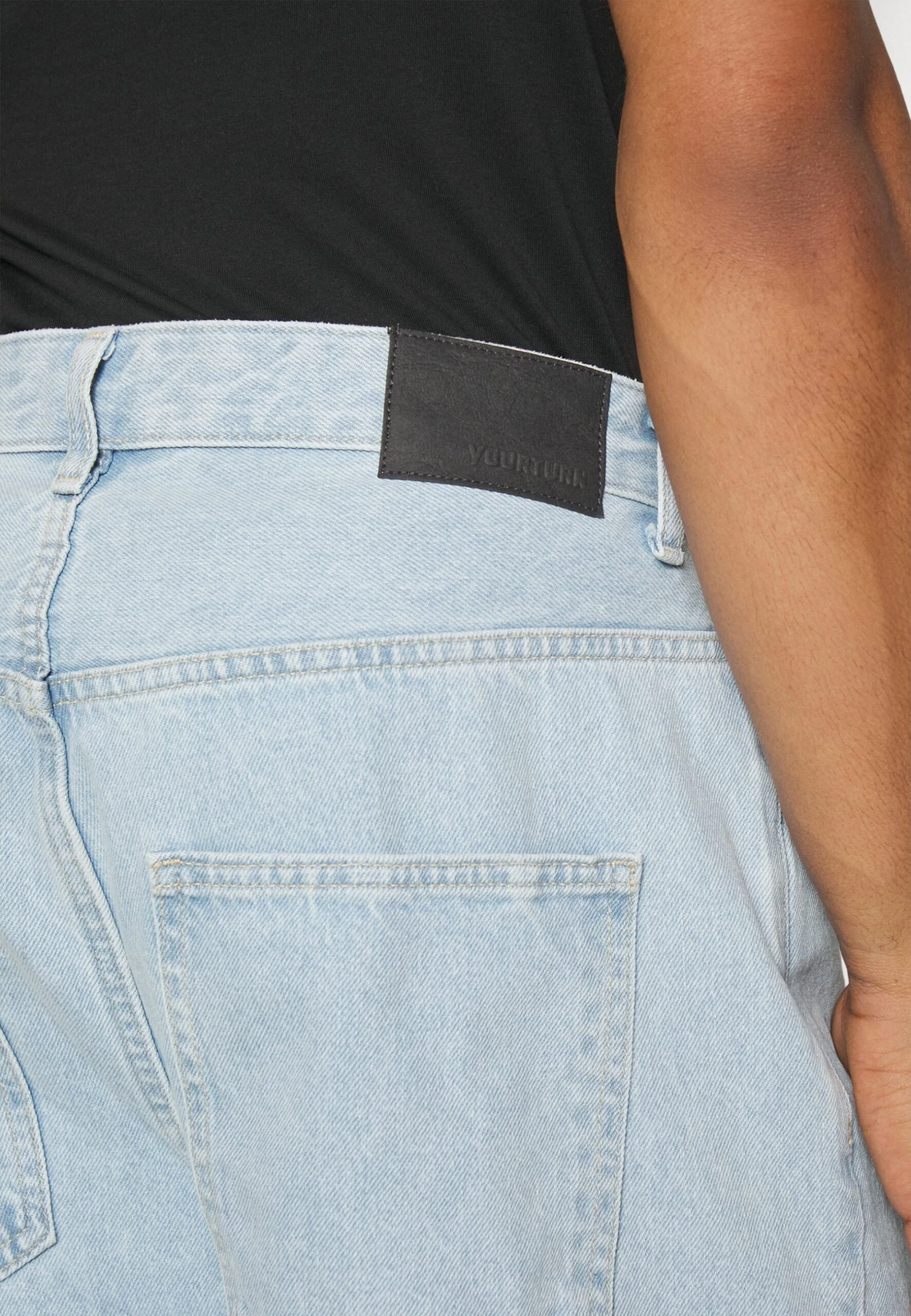 YOURTURN Baggy Jeans Unisex - Relaxed Fit Jeans - Light Blue Denim 7 YOURTURN Baggy Jeans Unisex - Relaxed Fit Jeans - Light Blue Denim - Afbeelding 5