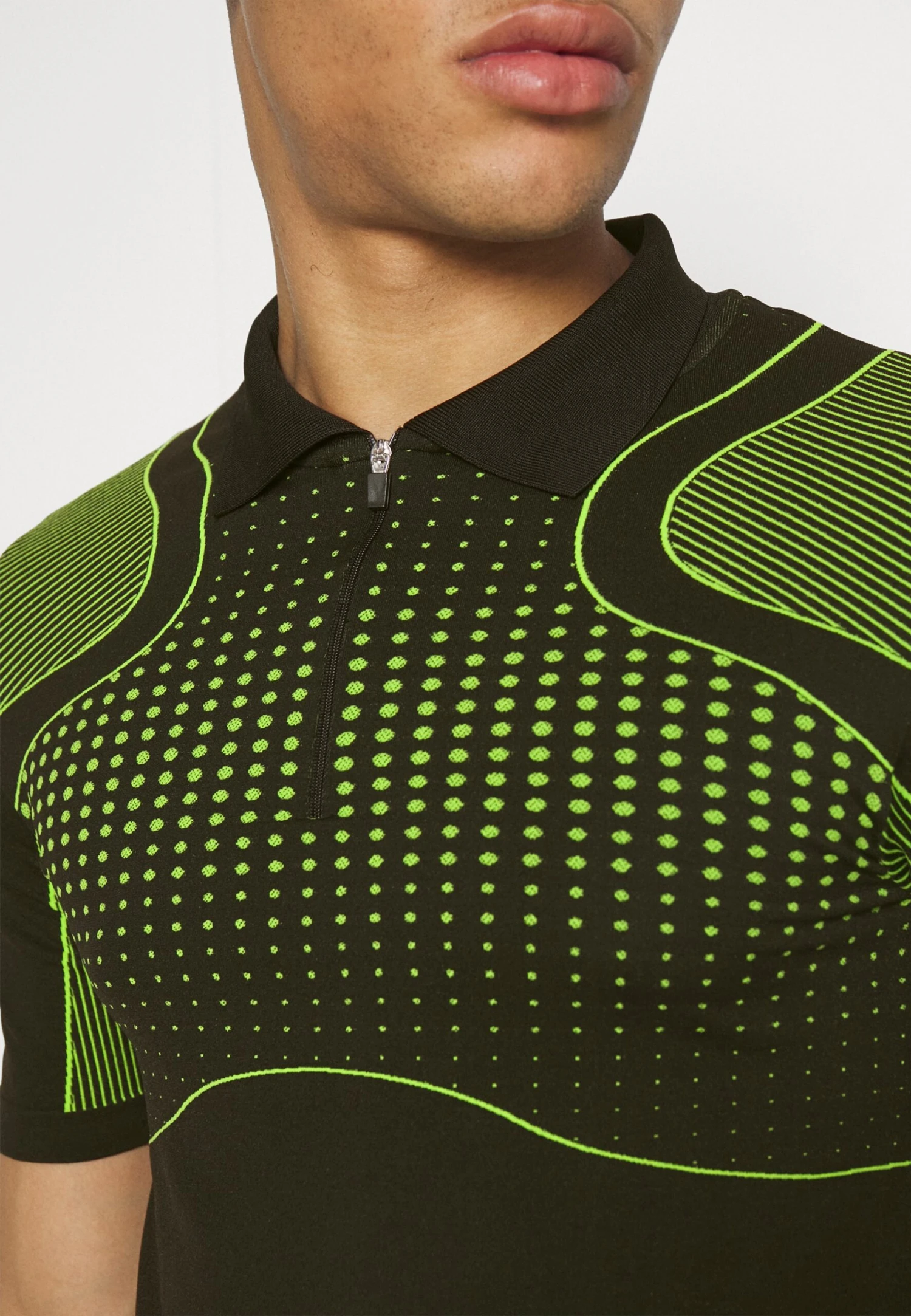 YOURTURN Unisex - Poloshirt - Black/Green 8 YOURTURN Unisex - Poloshirt - Black/Green - Afbeelding 6