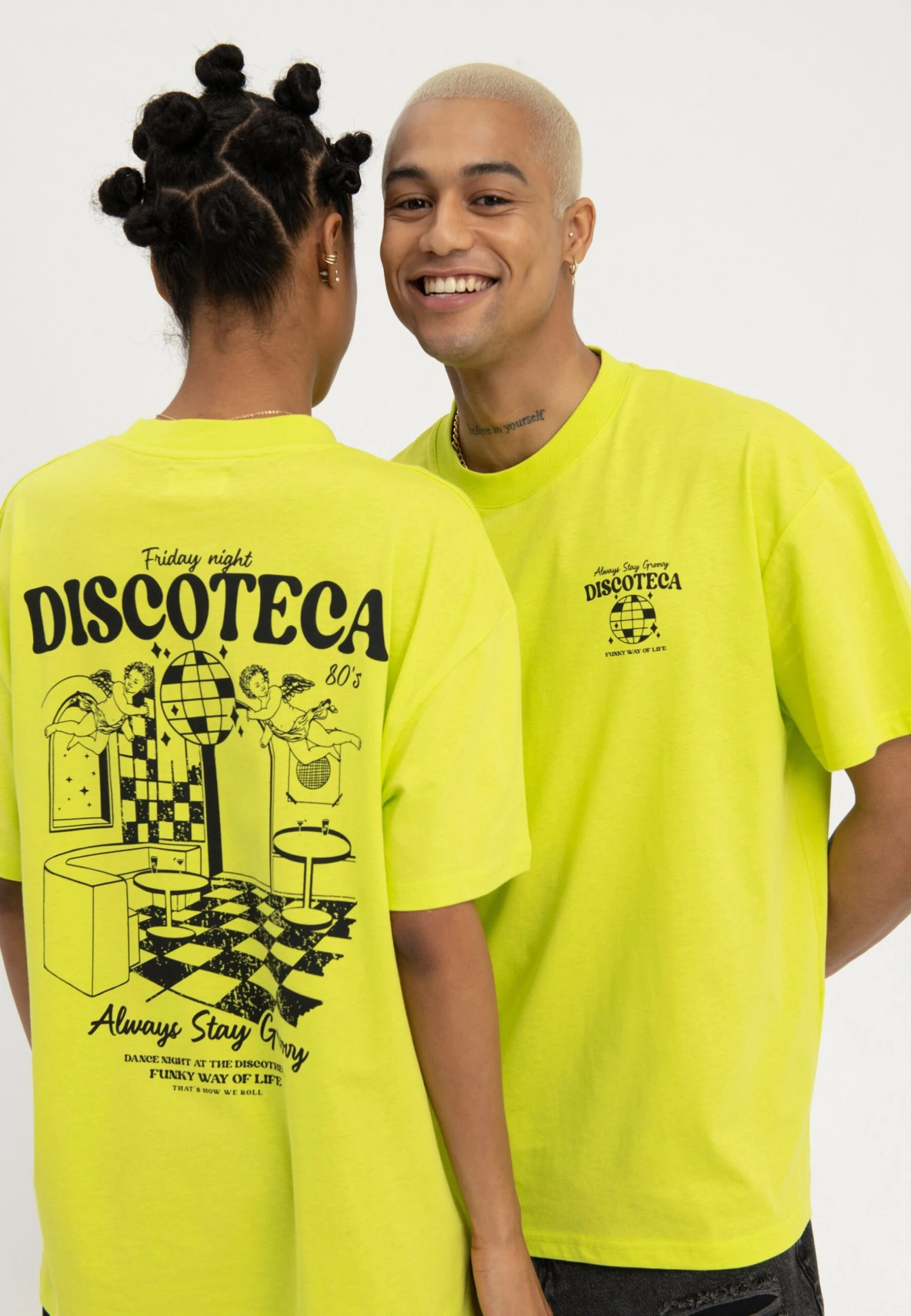 YOURTURN Unisex - T-Shirt Print - Light Green 6 YOURTURN Unisex - T-Shirt Print - Light Green - Afbeelding 4