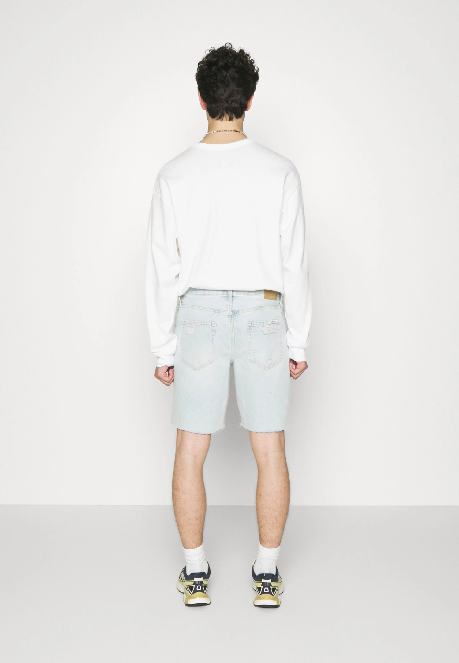 YOURTURN Unisex - Jeansshort - Light Blue Denim 6 YOURTURN Unisex - Jeansshort - Light Blue Denim - Afbeelding 4