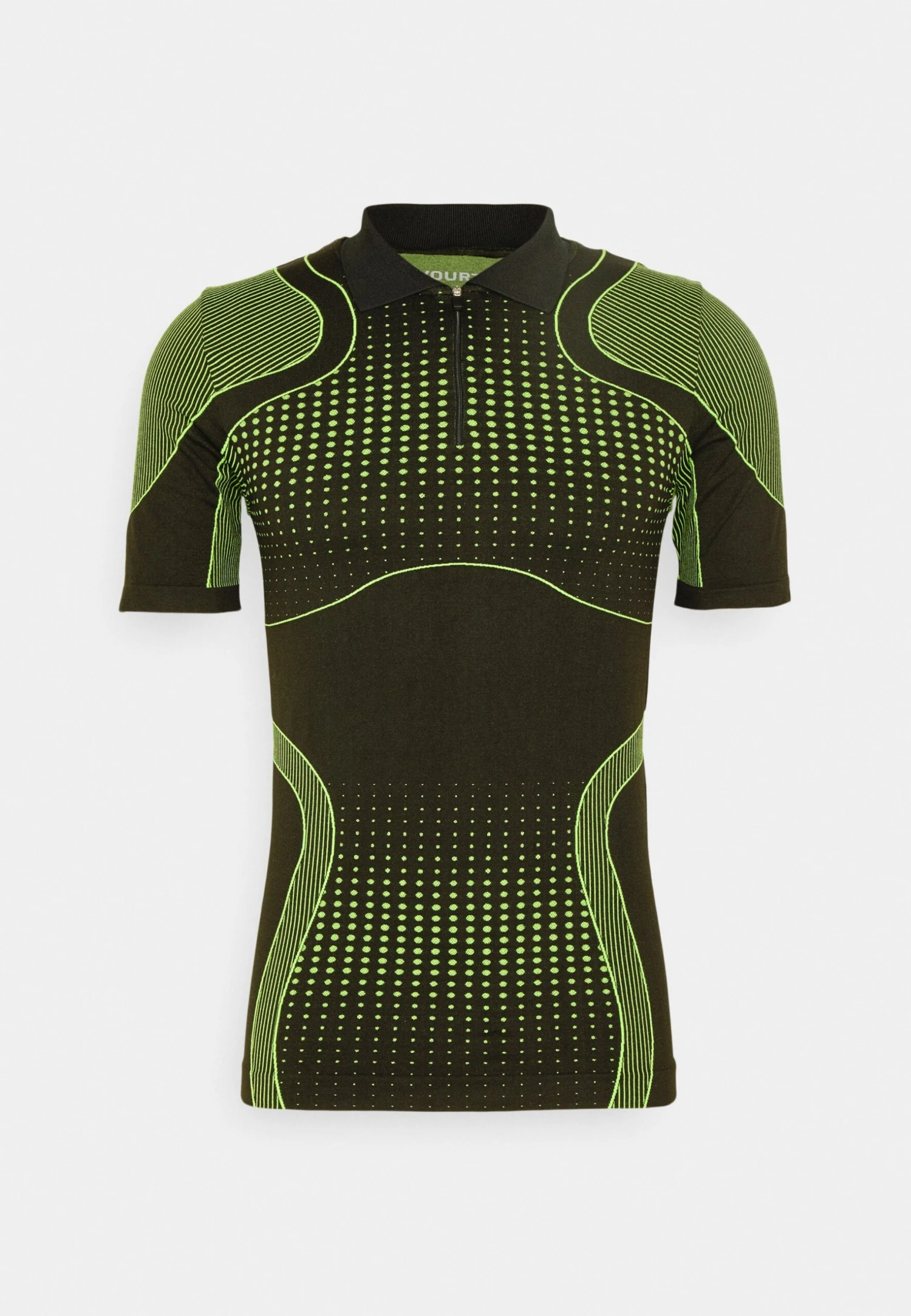 YOURTURN Unisex - Poloshirt - Black/Green 7 YOURTURN Unisex - Poloshirt - Black/Green - Afbeelding 5