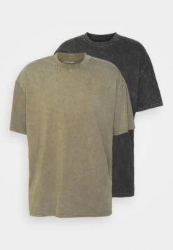 YOURTURN 2 Pack Unisex - T-Shirt Basic - Black/Olive 14 YOURTURN 2 Pack Unisex - T-Shirt Basic - Black/Olive -Yourturn Verkoopwinkel 87650e8a40104bc792f82977074a6138