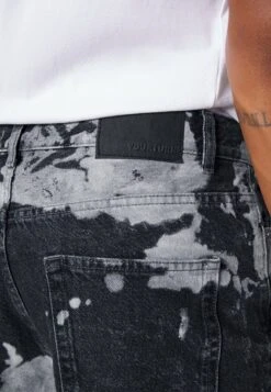 YOURTURN Unisex Moonwash Unisex - Relaxed Fit Jeans - Black -Yourturn Verkoopwinkel 925b94312119488db48a97695399738c