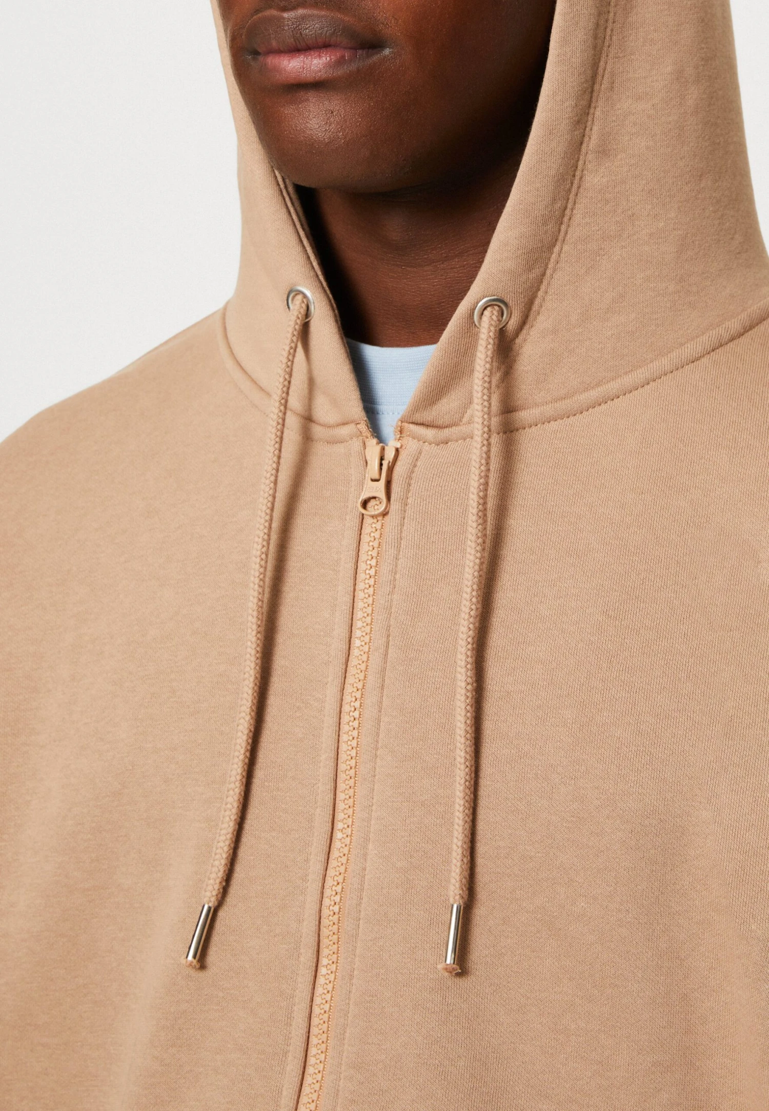 YOURTURN Unisex - Sweater Met Rits - Tan 8 YOURTURN Unisex - Sweater Met Rits - Tan - Afbeelding 6