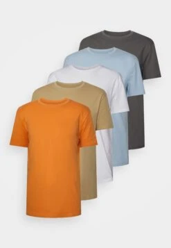 YOURTURN Unisex 5 Pack - T-Shirt Basic - White/Apricot/Light Blue 14 YOURTURN Unisex 5 Pack - T-Shirt Basic - White/Apricot/Light Blue -Yourturn Verkoopwinkel ac01883394f243b19aa4c83fb52974fc