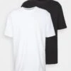 YOURTURN 2 Pack Unisex - T-Shirt Basic - Black/White -Yourturn Verkoopwinkel b383217157c14aa8bd1cb759b42b8d88