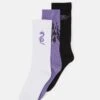 YOURTURN 3 Pack - Sokken - Black/Purple /Off-White -Yourturn Verkoopwinkel b83332a3c39743f8916532c4ff098816
