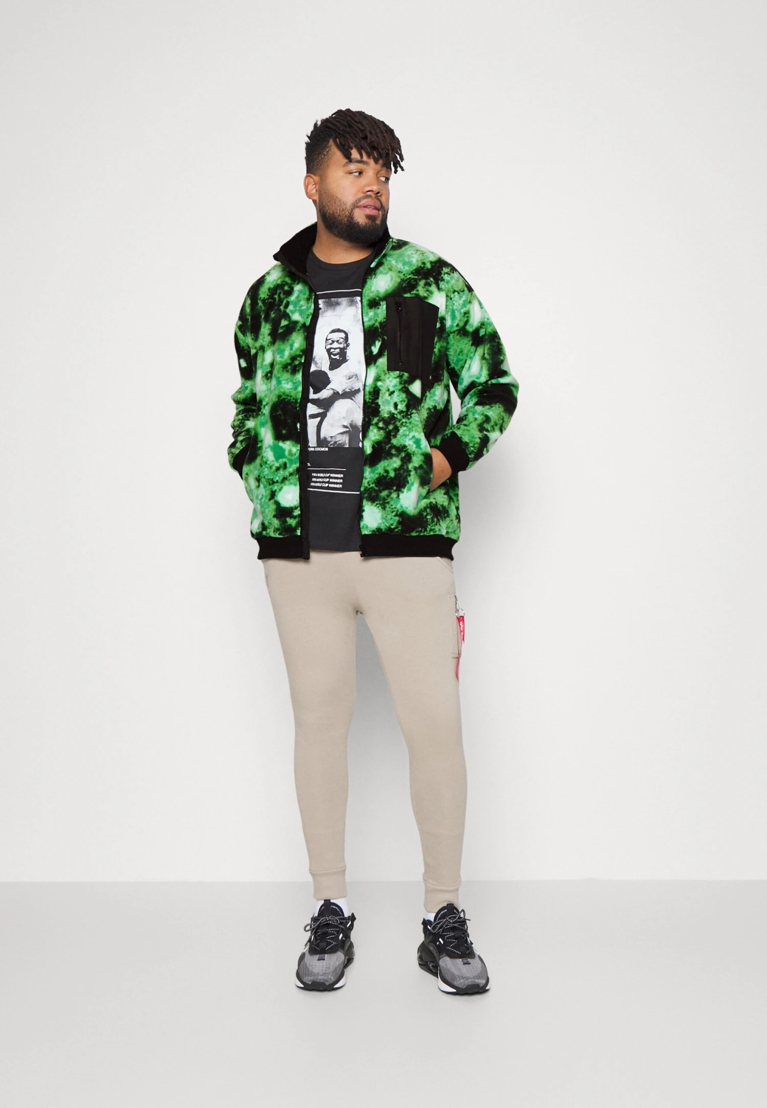 YOURTURN Fleecejas - Green 4 YOURTURN Fleecejas - Green - Afbeelding 2