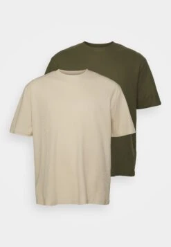 YOURTURN Unisex - T-Shirt Basic -Light Green/ Off-White -Yourturn Verkoopwinkel c79586a67b644f9d8df9dcf9e2af5ece