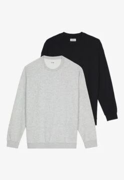YOURTURN Unisex 2 Pack - Sweater - Black/Mottled Light Grey -Yourturn Verkoopwinkel ca48994b3c274aa685423dccdbfee630