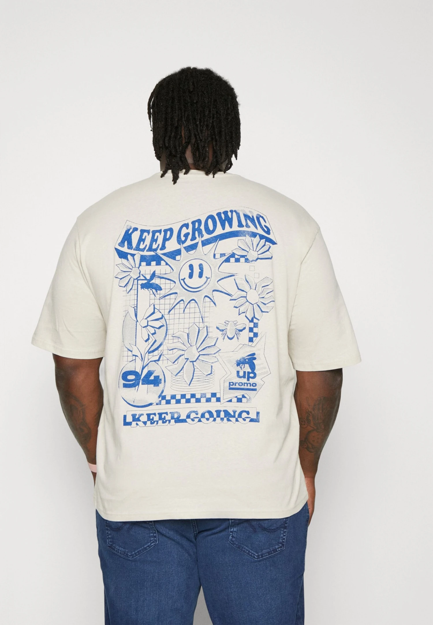 YOURTURN T-Shirt Print - Beige 5 YOURTURN T-Shirt Print - Beige - Afbeelding 3