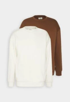 YOURTURN Unisex 2 Pack - Sweater - Dark Brown/Off-White -Yourturn Verkoopwinkel db8e5dd458f4415695ecd8f474fd5ba3