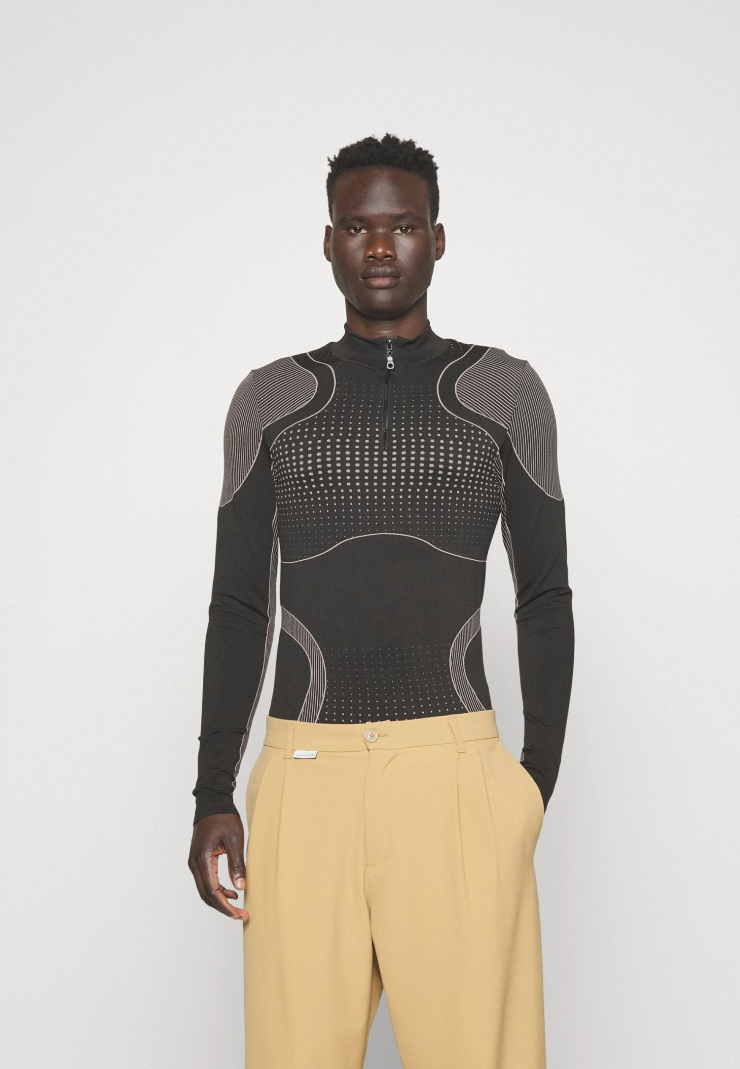 YOURTURN Jaquard Sports Unisex - Longsleeve - Black 3 YOURTURN Jaquard Sports Unisex - Longsleeve - Black