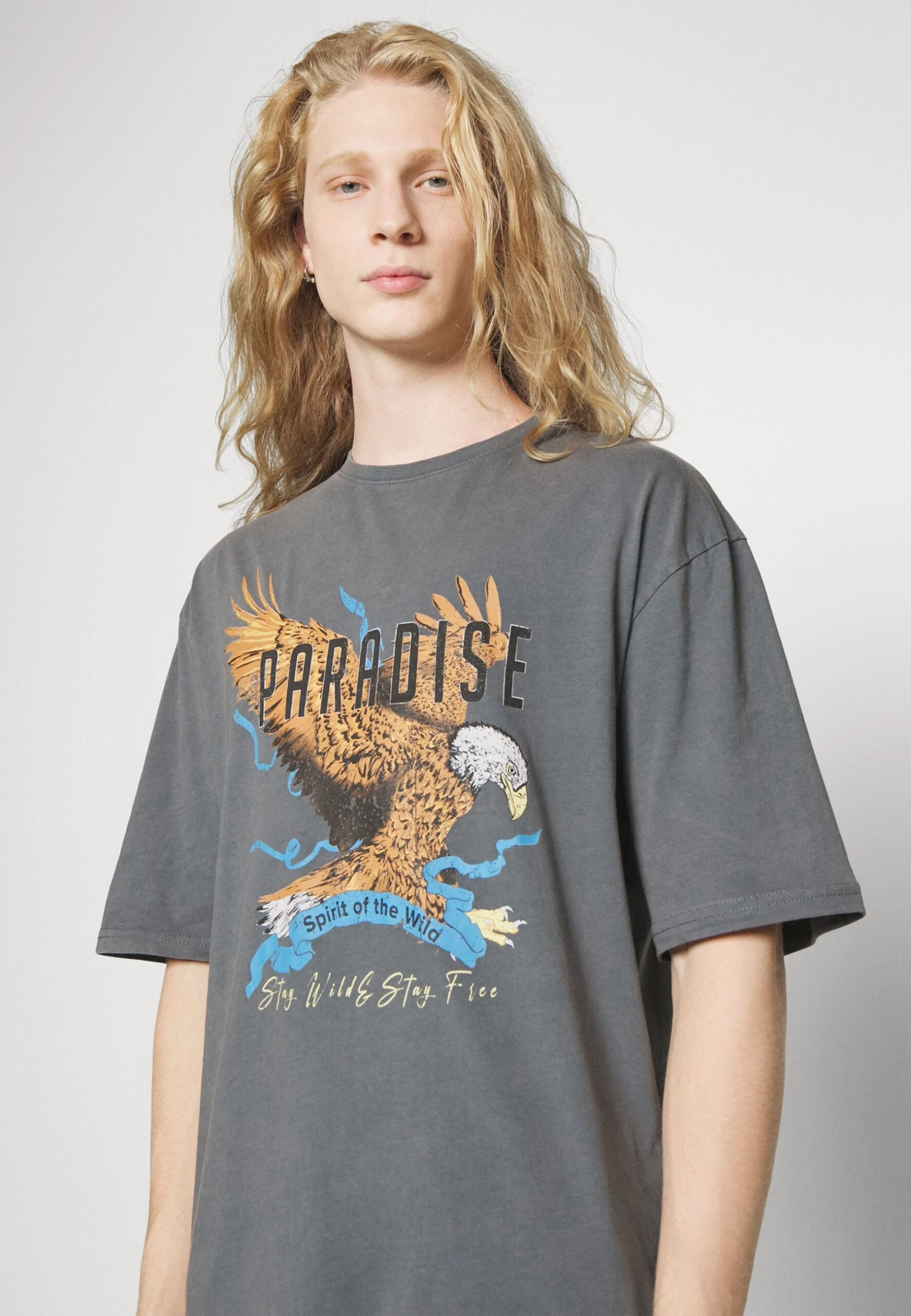 YOURTURN Unisex - T-Shirt Print - Mottled Black 6 YOURTURN Unisex - T-Shirt Print - Mottled Black - Afbeelding 4