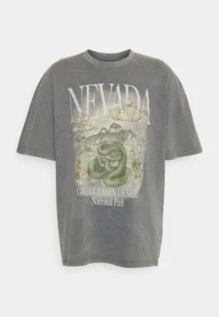 YOURTURN Nevada Wash Graphic Tee Washed - T-Shirt Print - Charcoal 10 YOURTURN Nevada Wash Graphic Tee Washed - T-Shirt Print - Charcoal -Yourturn Verkoopwinkel e59d9e6423b9457a9c28d61bafaf9fe9
