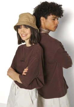 YOURTURN Unisex - T-Shirt Print - Dark Brown -Yourturn Verkoopwinkel ed0047be63e54a299600a138edfa9bf3