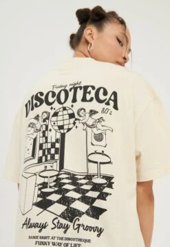 YOURTURN Unisex - T-Shirt Print - Mottled Light Brown -Yourturn Verkoopwinkel effd2747a979496f960042514358cad9