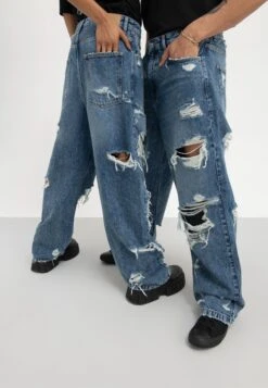 YOURTURN Unisex - Relaxed Fit Jeans - Light Blue Denim -Yourturn Verkoopwinkel f02b5a86a60a43f285c66bf0972136a0