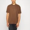 YOURTURN Unisex - T-Shirt Basic - Brown -Yourturn Verkoopwinkel f6d7f0c6a44544beafa05cdb09e16cf0