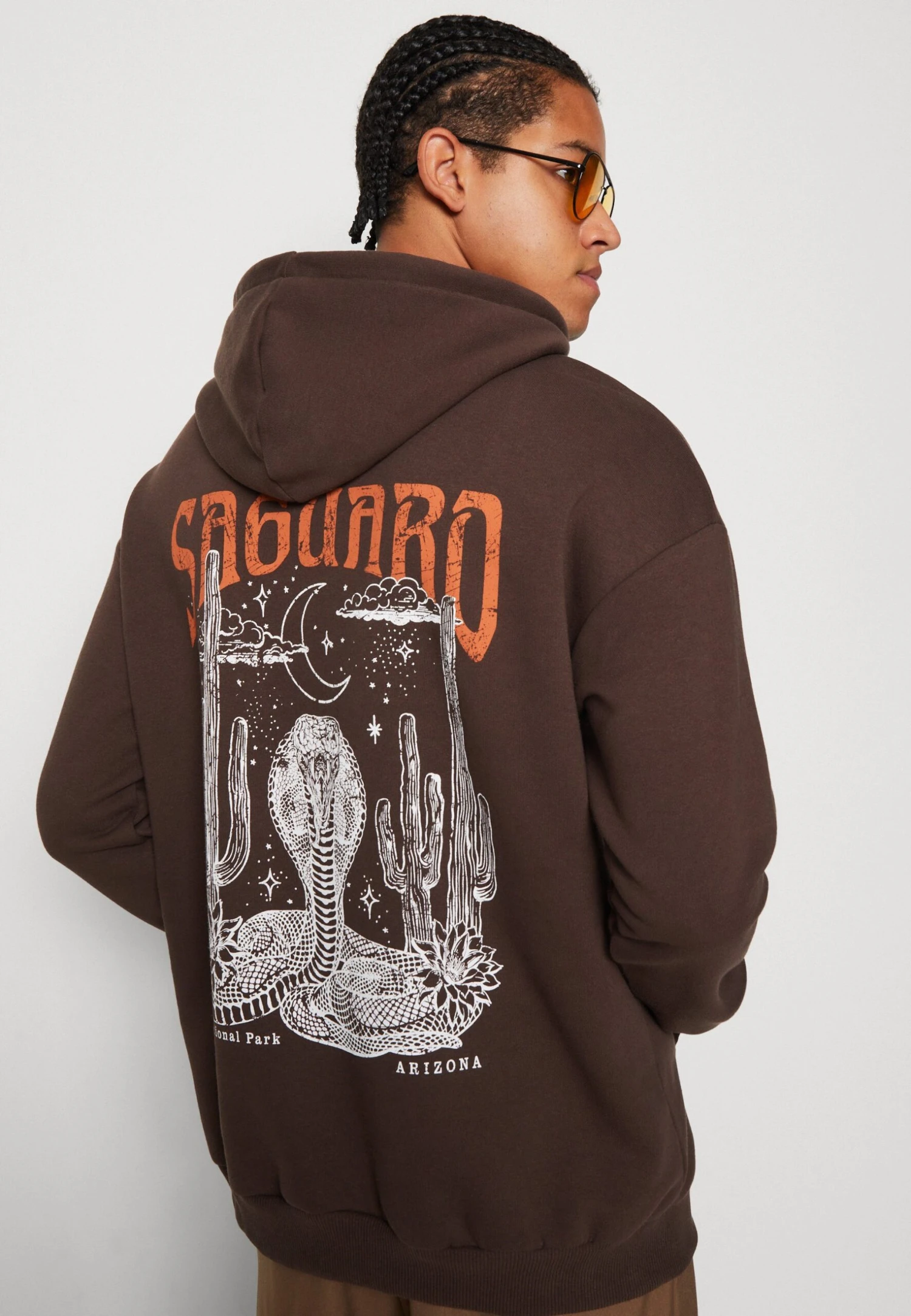 YOURTURN Unisex - Hoodie - Brown 6 YOURTURN Unisex - Hoodie - Brown - Afbeelding 4