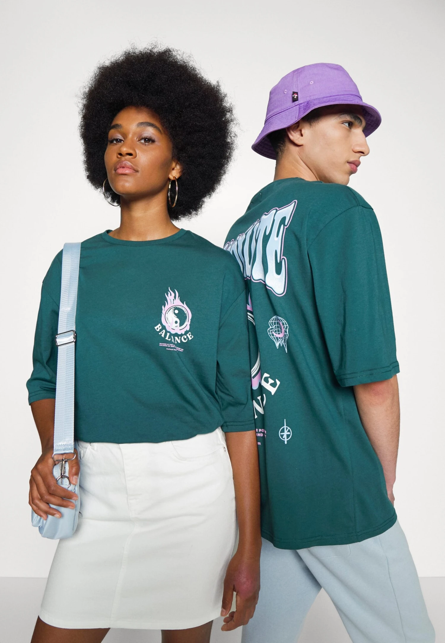 YOURTURN Unisex - T-Shirt Print - Dark Green 7 YOURTURN Unisex - T-Shirt Print - Dark Green - Afbeelding 5